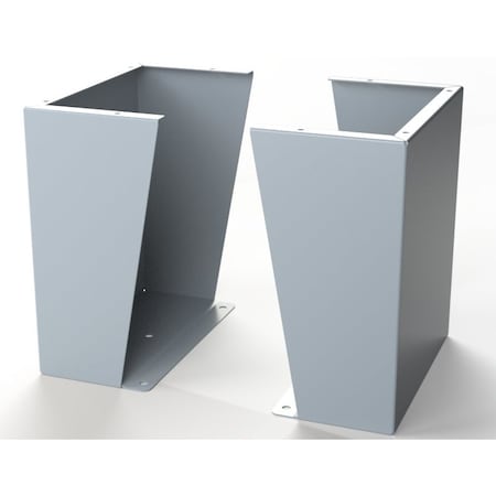 Saginaw Control & Engineering Floor Stand Kit, 18 in. H x 16 in. W x 9.12 in. L, Carbon Steel, 1 PR SCE-FK1816